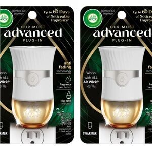 NWT Air Wick Scented Oil Warmer Two Pack Bundle Works With All Air Wick Refills